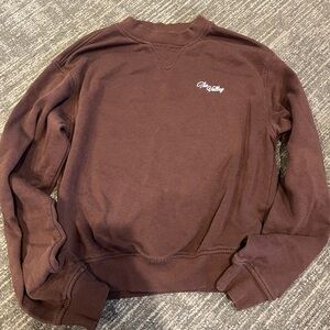 H&M Women's Brown Sweatshirt with White Script “The Valley”